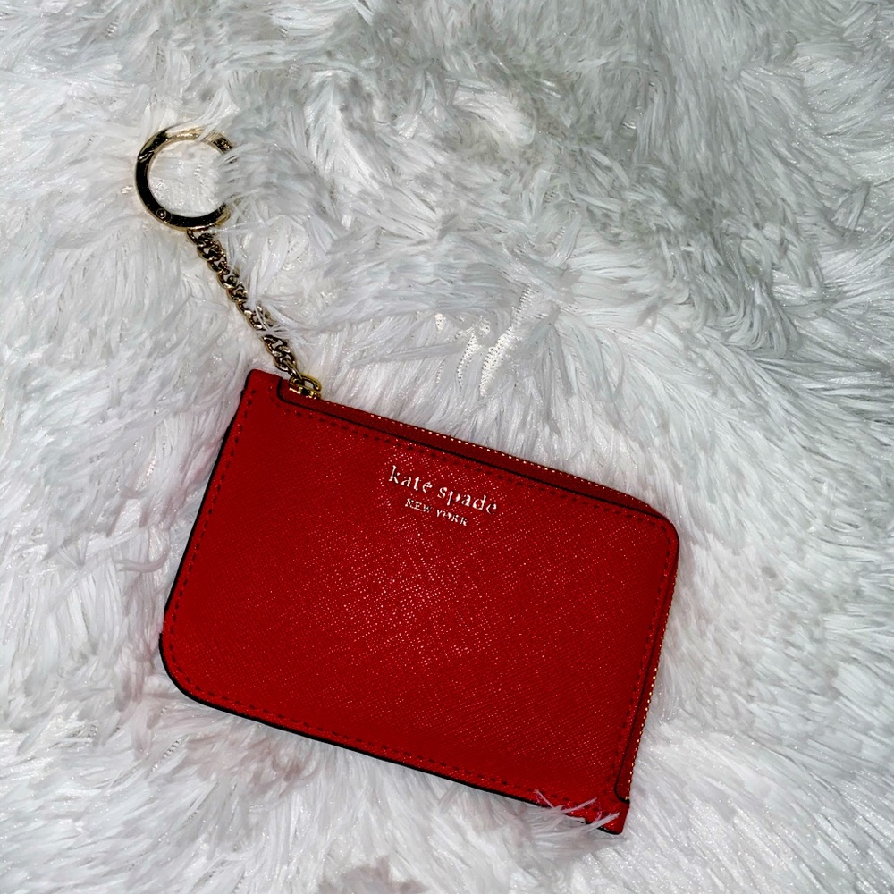Kate Spade Medium L-zip Keychain Card Holder